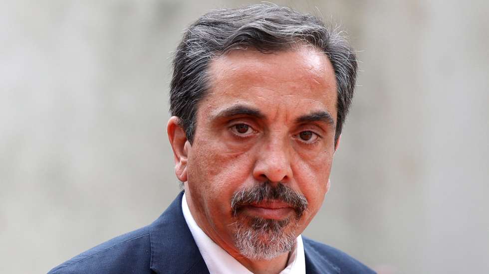 epa10700517 Portugal's Secretary of State for National Defense Marco Capitao Ferreira arrives to attend the European Air Defense Conference at Les Invalides in Paris, France, 19 June 2023.  EPA/GEOFFROY VAN DER HASSELT / POOL  MAXPPP OUT