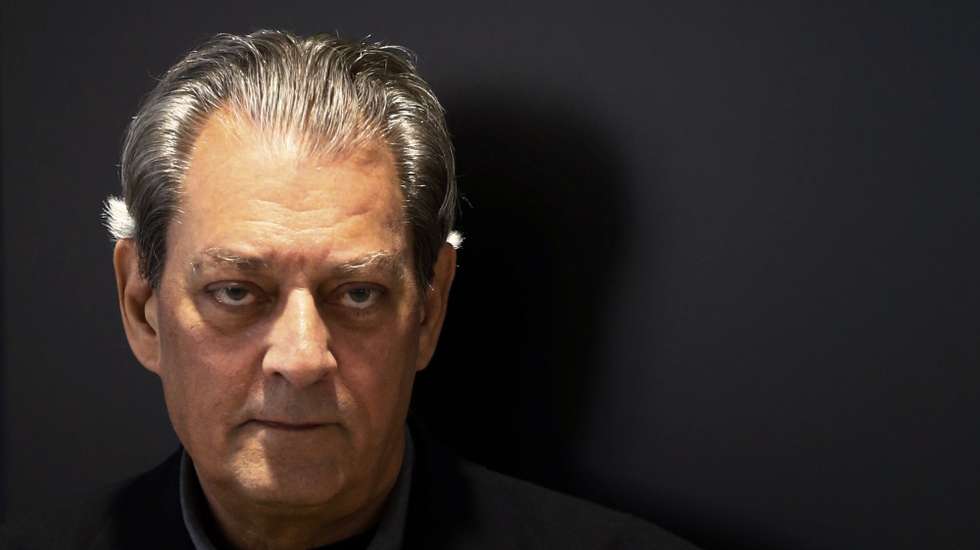 epa09723293 (FILE) - US writer Paul Auster poses during the presentation of his novel '4321' in Madrid, Spain, 04 September 2017 (reissued 02 February 2022). Paul Auster turns 75 on 03 February 2022.  EPA/J.P.GANDUL