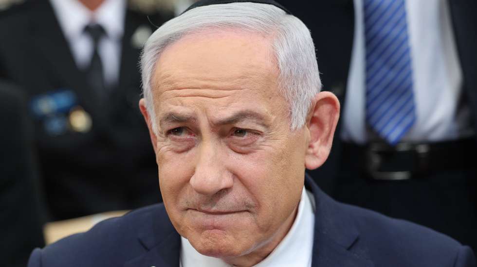 epa12062485 Israeli Prime Minister Benjamin Netanyahu attends the annual ceremony on the eve of the 'Memorial Day for the Fallen Soldiers of Israel and Victims of Terrorism' (Yom HaZikaron) at the Yad LaBanim Memorial in Jerusalem, 29 April 2025.  EPA/ABIR SULTAN / POOL