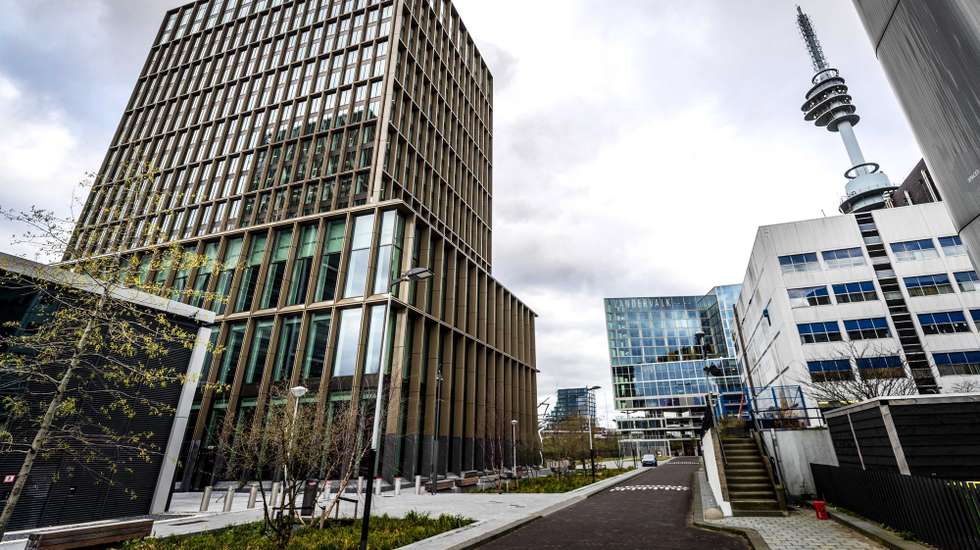 epa08873161 An exterior view of the headquarters of the European Medicines Agency (EMA) in Amsterdam, The Netherlands, 04 December 2020 (issues 09 December 2020). It was reported on 09 December that during a cyber attack on the EMA, documents from pharmaceutical company Pfizer regarding the testing of the company's coronavirus vaccine were accessed, the US company announced in a statement.  EPA/REMKO DE WAAL