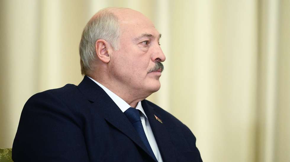 epa10472713 Belarusian President Alexander Lukashenko attends a meeting with his Russian counterpart at the Novo-Ogaryovo state residence, outside Moscow, Russia, 17 February 2023. Belarus fulfills 100 percent of agreements with Russia in the field of defense and security, said President of Belarus Alexander Lukashenko at a meeting with Russian President Vladimir Putin.  EPA/VLADIMIR ASTAPKOVICH/SPUTNIK/KREMLIN POOL / POOL MANDATORY CREDIT