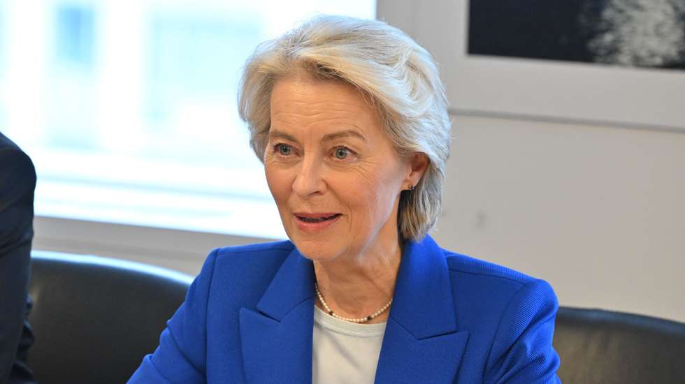 epa13254693 European Commission President Ursula von der Leyen attends a bilateral meeting with Australia's Prime Minister Anthony Albanese (not pictured) ahead of the United Nations General Assembly in New York, New York, USA, 21 September 2026.  EPA/MICK TSIKAS AUSTRALIA AND NEW ZEALAND OUT