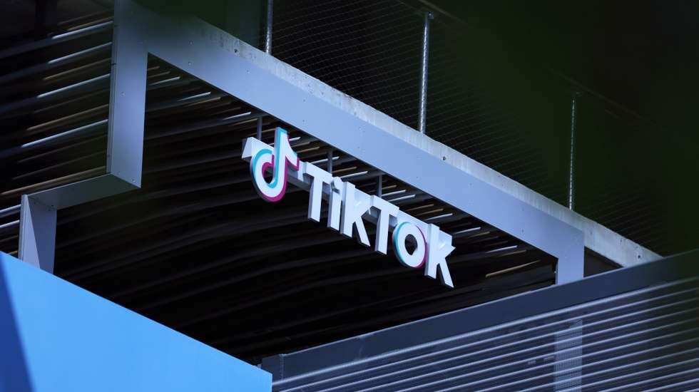 epa11298580 A sign is on display at TikTok in Los Angeles, California, USA, 24 April 2024. US President Biden signed on 24 April a law that would ban Chinese-owned TikTok unless it is sold within a year.  EPA/ALLISON DINNER