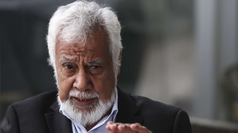 O primeiro ministro timorense Xanana Gusmão fala em entrevista à Agência Lusa em Lisboa, 18 de outubro de 2024. (ACOMPANHA TEXTO DA LUSA).  TIAGO PETINGA/LUSA