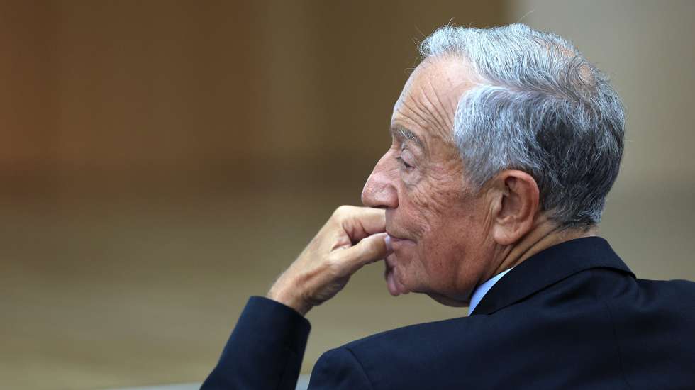 O Presidente da República, Marcelo Rebelo de Sousa, durante a sessão de encerramento do VI Encontro de Cuidadores Informais, em Grijó, Vila Nova de Gaia, 05 de novembro de 2024. ESTELA SILVA/LUSA