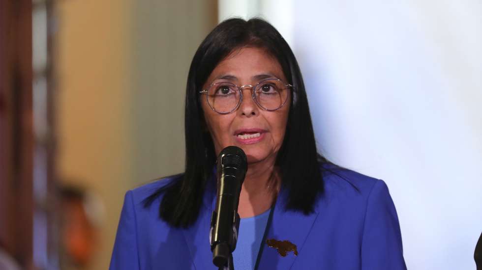 epa12760442 The acting president of Venezuela, Delcy Rodriguez, speaks in Caracas, Venezuela, 19 February 2026. Rodriguez asked Parliament, the program that promotes political dialogue, and the commission that seeks to reform the justice system to give 'maximum speed' to the application of the historic amnesty law approved for political prisoners in the South American country.  EPA/Ronald Pena R