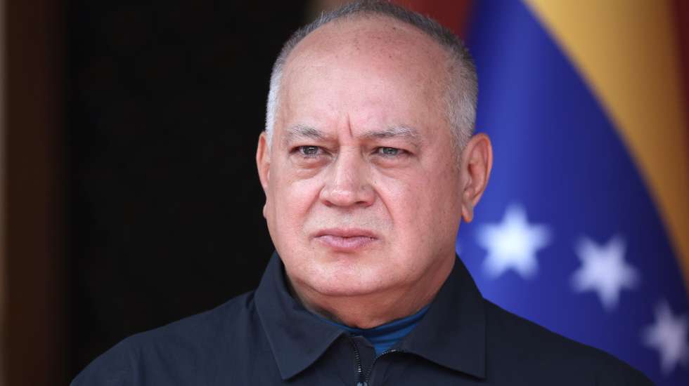 epa12649285 Venezuela's Minister of Justice and Peace, Diosdado Cabello participates in a press conference at Miraflores Palace in Caracas, Venezuela, 14 January 2026. Venezuela's interim president Rodriguez reported that 406 political prisoners have been released to date.  EPA/MIGUEL GUTIERREZ