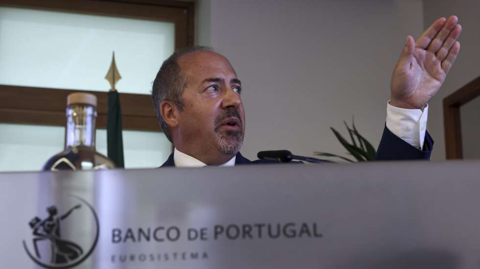 O governador do Banco de Portugal, Álvaro Santos Pereira, durante a conferência de imprensa para apresentar o Boletim Económico de junho, Lisboa, 15 de junho de 2026. ANTÓNIO COTRIM/LUSA