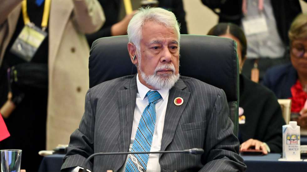 epa11033489 East Timor's Prime Minister Xanana Gusmao attends a session of the ASEAN-Japan Commemorative Summit Meeting at the Hotel Okura in Tokyo, Japan, 17 December 2023.  EPA/KAZUHIRO NOGI / POOL