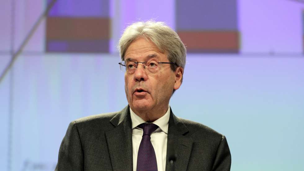 Comissário da UE, Paolo Gentiloni