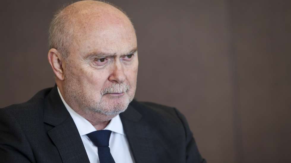 epa11986631 Organization for Security and Co-operation in Europe (OSCE) Secretary General Feridun Sinirlioglu looks on during his meeting with Hungarian Minister of Foreign Affairs and Trade Peter Szijjarto (not pictured), in Budapest, Hungary, 25 March 2025.  EPA/Robert Hegedus HUNGARY OUT