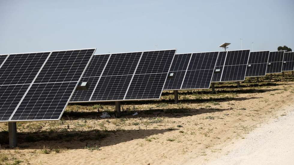 Central Solar Fotovoltaica de Pessegueiro, no dia da inauguração pelo ministro do Ambiente e Ação Climática, Duarte Cordeiro (ausente da fotografia), em Setúbal, 29 de março de 2023. ANTÓNIO COTRIM/LUSA