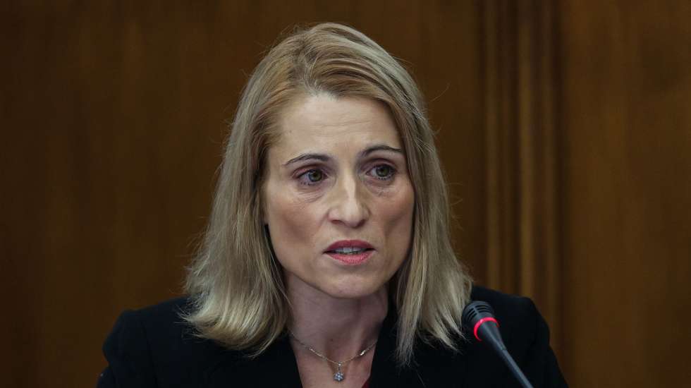 Sandra Maximiano, personalidade indigitada para o cargo de presidente do Conselho de Administração da ANACOM - Autoridade Nacional de Comunicações durante a sua audição perante a Comissão de Economia, Obras Públicas, Planeamento e Habitação, Assembleia da República, Lisboa, 30 de novembro de 2023. MIGUEL A. LOPES/LUSA