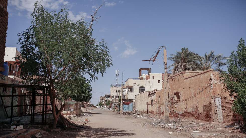 epa11700448 A damaged building in Omdurman, Sudan, 01 November 2024 (issued 04 November 2024). On 02 November, Omdurman was under the control of the Sudanese Armed Forces. A civil war broke out April 2023 between the Sudanese military led by army chief Abdel Fattah al-Burhan, and the paramilitary Rapif Support Forces (RSF) led by Mohamed Hamdan Dagalo, the former Deputy Chairman of the Transitional Sovereignty Council of Sudan.The International Office for Migration (IOM) estimates that spme eight million people have been displaced internally or to neighbouring countries since April 2023.  EPA/Sara Creta