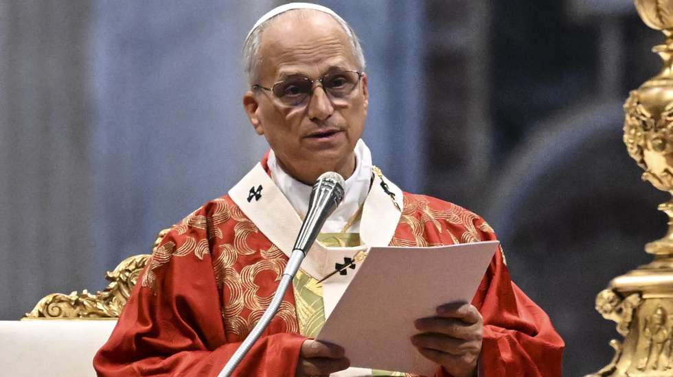epa13071869 Pope Leo XIV presides over the Holy Mass on the Solemnity of the Holy Apostles Peter and Paul, in Saint Peter's Basilica, Vatican City, 29 June 2026.  EPA/RICCARDO ANTIMIANI