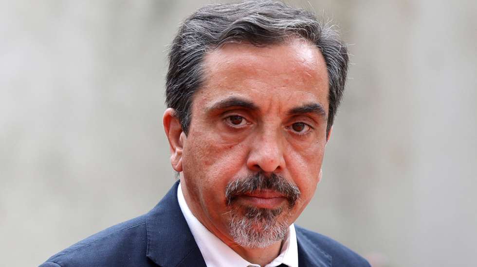 epa10700517 Portugal's Secretary of State for National Defense Marco Capitao Ferreira arrives to attend the European Air Defense Conference at Les Invalides in Paris, France, 19 June 2023.  EPA/GEOFFROY VAN DER HASSELT / POOL  MAXPPP OUT