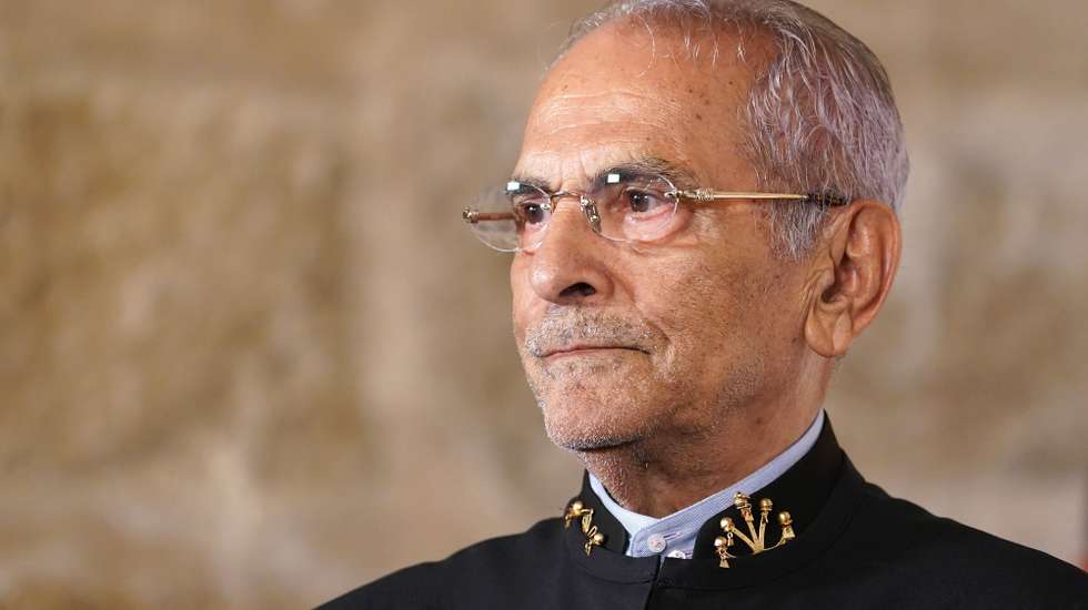 O Presidente de Timor-Leste, José Ramos-Horta, durante a cerimónia de atribuição do doutoramento doutor honoris causa' pela Universidade do Minho (UMinho), em Braga, 07 de outubro de 2025. José Ramos-Horta, laureado com Prémio Nobel da Paz em 1996, recebe o título de 'doutor honoris causa' em Ciência Política e Relações Internacionais pelo seu papel na "defesa dos direitos humanos e da autodeterminação dos povos e pela sua extraordinária contribuição para a independência, a paz e a democracia em Timor-Leste”.HUGO DELGADO/LUSA