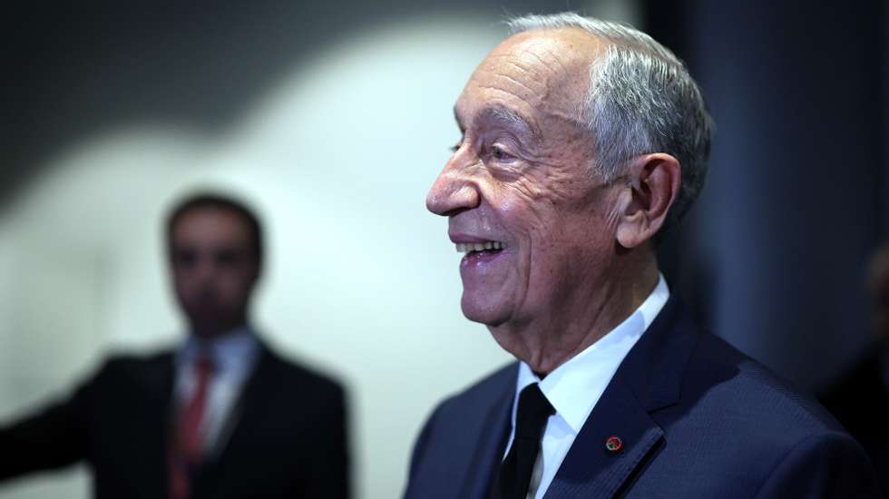 O Presidente da República, Marcelo Rebelo de Sousa, no fim de um encontro com eurodeputados portugueses à margem da sessão plenária do Parlamento Europeu (PE), em Estrasburgo, França, 21 de janeiro de 2026. O PE celebra os 40 anos de adesão de Portugal e Espanha à então Comunidade Económica Europeia. ESTELA SILVA/LUSA