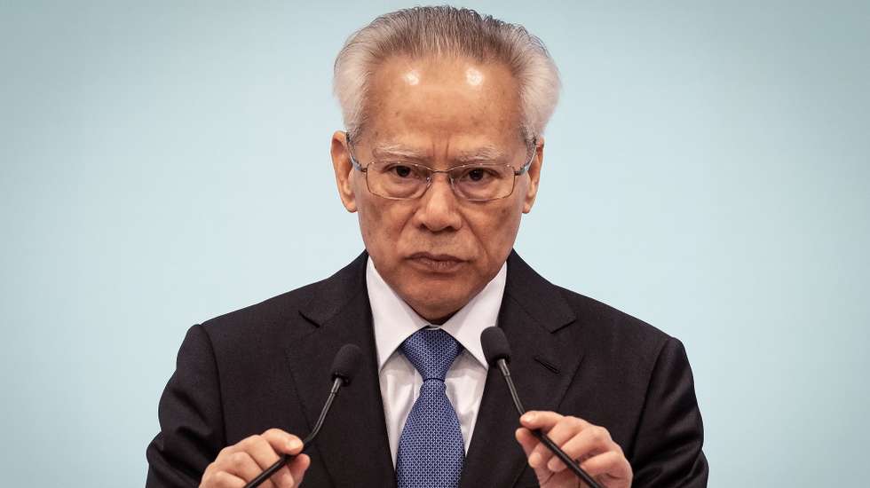 Sam Hou Fai eleito com 394 votos e indigitado como o próximo Chefe do Executivo de Macau no Fórum para a Cooperação Económica e Comercial entre a China e os Países de Língua Portuguesa, em Macau (China), 13 de outubro de 2024. GONÇALO LOBO PINHEIRO / LUSA