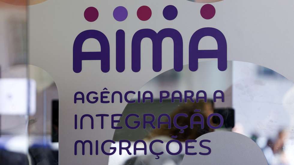Logo da AIMA (Agência para a Integração, Migrações e Asilo), Lisboa, 7 de março de 2025. MIGUEL A. LOPES/LUSA