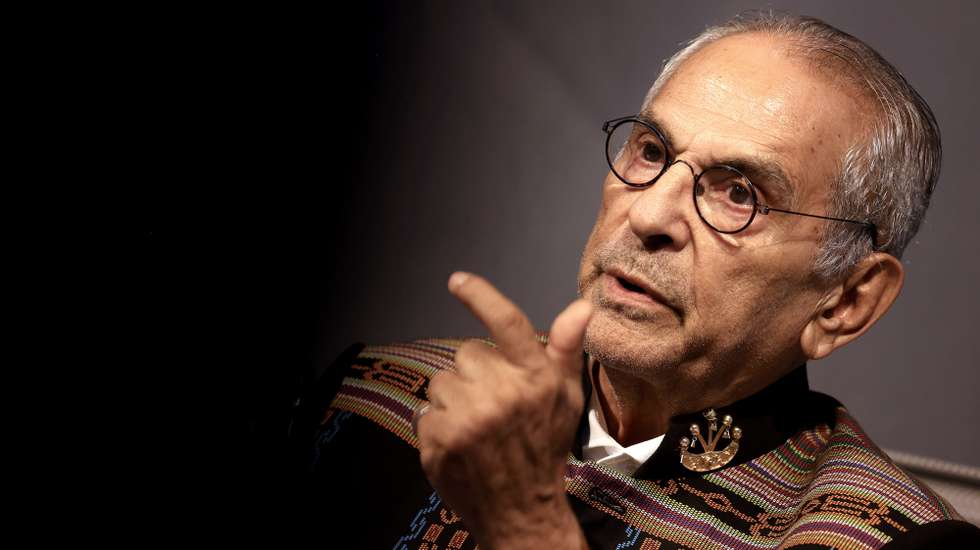 epa12046644 Timor-Leste President Jose Ramos-Horta speaks during his public lecture on 'Timor-Leste: From Conflict to Peace, Security, and Regional Integration' in Sofia, Bulgaria, 22 April 2025.  EPA/VASSIL DONEV