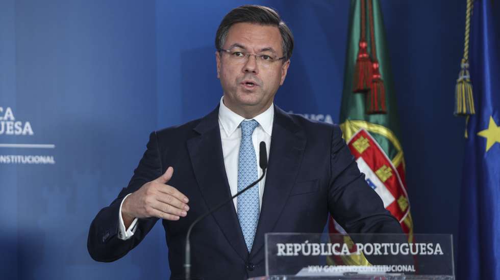O ministro Adjunto e da Reforma do Estado, Gonçalo Matias, intervém na apresentação da nova Agência para a Investigação e Inovação (AI2), esta tarde no Campus XXI em Lisboa, 4 de novembro de 2025. MIGUEL A. LOPES/LUSA