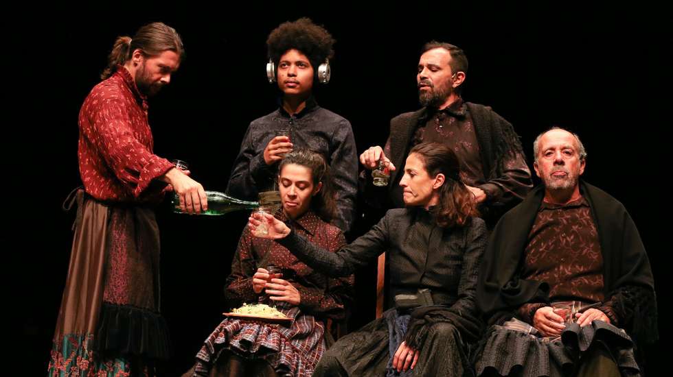 Ensaio de imprensa da peça "Catarina e a beleza de matar fascistas" com texto e encenação de Tiago Rodrigues, produção do Teatro Nacional D. Maria II , no Centro Cultural de Vila Flor, em Guimarães, 17 de setembro de 2020. A peça estreia dia 19 de setembro. JOSÉ COELHO/LUSA