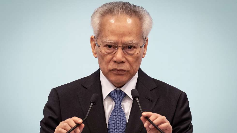 Sam Hou Fai eleito com 394 votos e indigitado como o próximo Chefe do Executivo de Macau no Fórum para a Cooperação Económica e Comercial entre a China e os Países de Língua Portuguesa, em Macau (China), 13 de outubro de 2024. GONÇALO LOBO PINHEIRO / LUSA