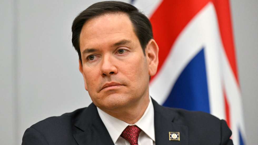 epa12009028 US Secretary of State Marco Rubio looks on ahead of talks on the sidelines of the North Atlantic Treaty Organization (NATO) meeting of NATO Foreign Ministers at NATO's headquarters in Brussels, Belgium, 04 April 2025.  EPA/NICOLAS TUCAT / POOL
