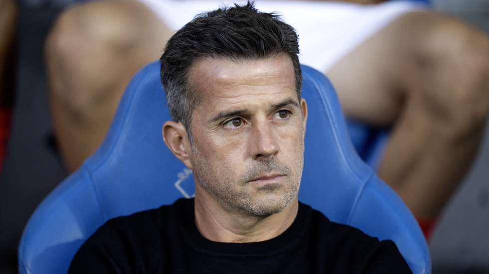 epa13195389 Benfica's head coach Marco Silva before the UEFA Europa League playoffs match between AGF and SL Benfica in Randers, Denmark, 27 August 2026.  EPA/Bo Amstrup Send2net DENMARK OUT
