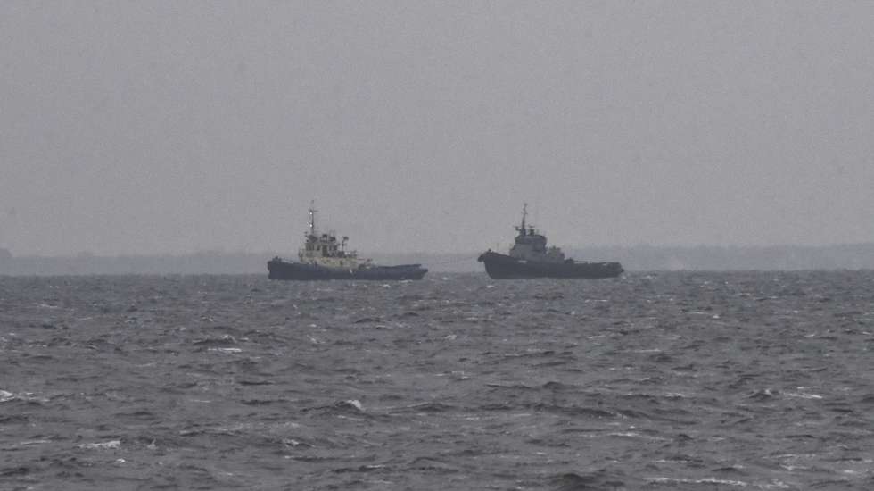 epa08012030 A tugboat tows the Ukrainian tugboat â€˜Yany Kapuâ€™ (R) in the port of Ochakiv near Odesa, Ukraine, 20 November 2019. On the morning on 25 November 2018, Russia blocked the passage to the Kerch Strait for the Ukrainian tugboat 'Yany Kapu' and two armored naval boats the 'Berdyanska' and 'Nikopol',which were on a scheduled re-deployment from the Black Sea port of Odesa to the Azov Sea port of Mariupol. All 24 crew members on board were captured and charged with illegal border crossing. Later the Ukrainian sailors were freed and returned to Ukraine in a major prisoner swap between Ukraine and Russia on 07 September 2019. Ukrainian Foreign Minister Vadym Prystaiko said on 11 October 2019 that there is interaction between Russia and Ukraine and the process of returning the ships captured by Russia was at the final stage. On 17 November, Russia began moving the Ukrainian naval boats from the Genmol water area in Russian-occupied Kerch for their handover to Ukraine.  EPA/SERGEY GUMENYUK