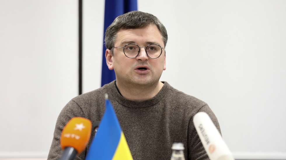 epa10501248 Ukraine's Foreign Minister Dmytro Kuleba attend the 'United for Justice' conference in the Western Ukrainian city of Lviv, 03 March 2023. The 'United for Justice' conference bills itself as 'a global platform for developing comprehensive accountability mechanisms for international crimes.'  EPA/MYKOLA TYS