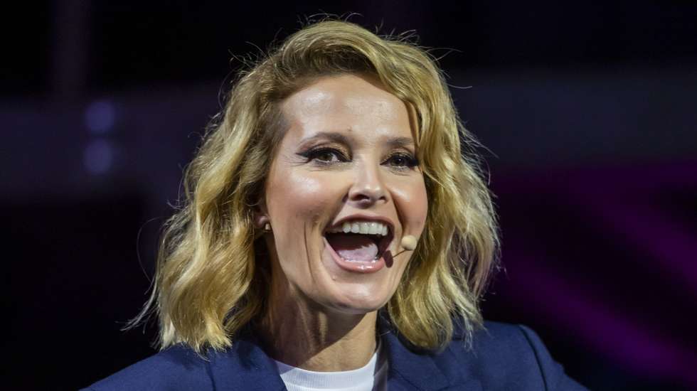 Portuguese TV presenter and director at TVI Cristina Ferreira attends a talk on the third day of Web Summit at Parque das Nacoes in Lisbon, Portugal, 03 November 2022. The Web Summit is considered the largest event of startups and technological entrepreneurship in the world, and takes place from 1 to 4 November in Lisbon. JOSE SENA GOULAO/LUSA