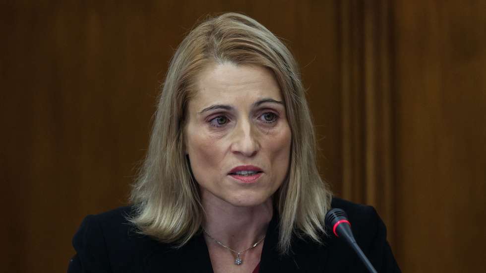 Sandra Maximiano, personalidade indigitada para o cargo de presidente do Conselho de Administração da ANACOM - Autoridade Nacional de Comunicações durante a sua audição perante a Comissão de Economia, Obras Públicas, Planeamento e Habitação, Assembleia da República, Lisboa, 30 de novembro de 2023. MIGUEL A. LOPES/LUSA