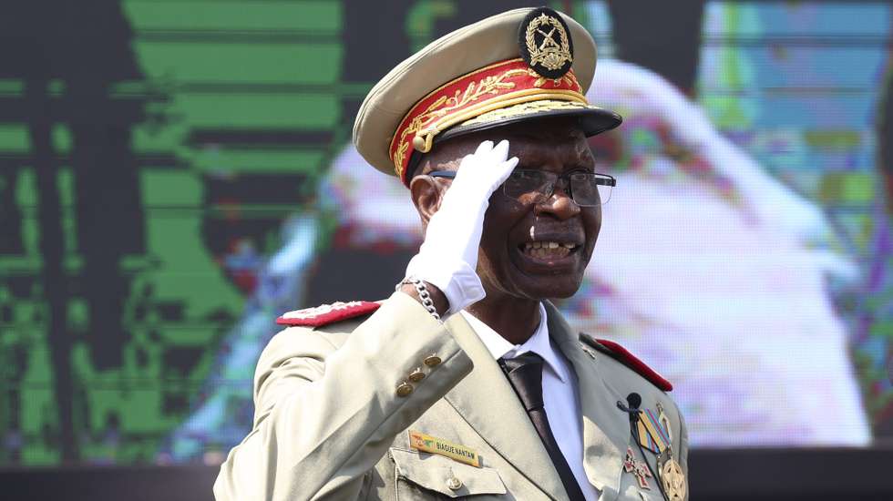 O Chefe do Estado Maior das Forças Armadas da Guiné- Bissau, Biague Na Ntan, em Bissau, 17  de novembro  de 2023. ANTÓNIO COTRIM/LUSA