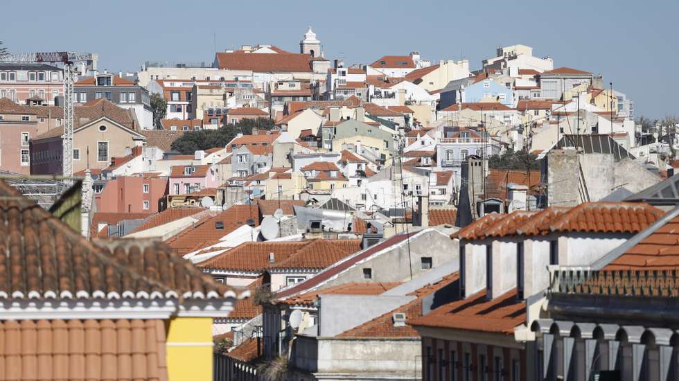Visão geral de bairros habitacionais, em Lisboa, 16 de fevereiro de 2025. Habitação. Arquitetura. Construção Civil.  ANTÓNIO PEDRO SANTOS/LUSA
