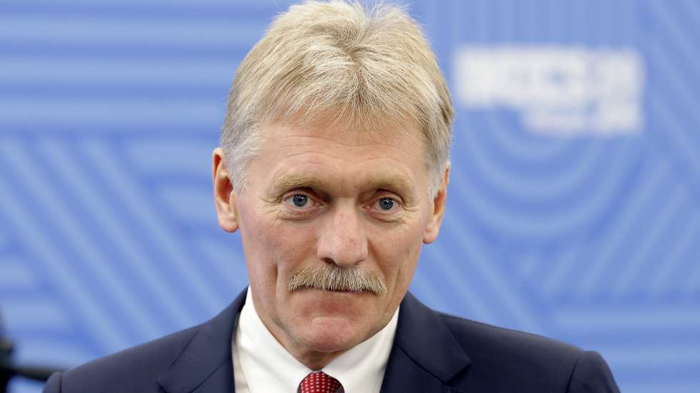 epa11681157 Kremlin spokesman Dmitry Peskov attends a meeting with members of the Bolivian delegation on the sidelines of the Bolivian delegation on the sidelines of the BRICS summit in Kazan, Russia, 24 October 2024. The BRICS summit takes place from 22 to 24 October.  EPA/MAXIM SHEMETOV / POOL