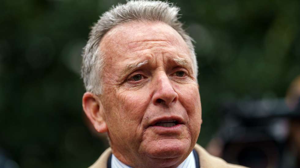 epa11945069 US Middle East envoy Steve Witkoff speaks to the media at the White House in Washington, DC, USA, 06 March 2025.  EPA/WILL OLIVER