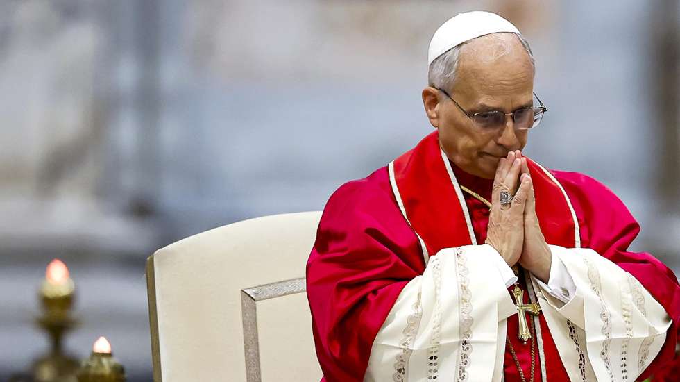 epa12377098 Pope Leo XIV presides over the Commemoration of the Martyrs and Witnesses of the Faith of the 21st Century together with representatives of other Christian Churches and Communions in the Basilica of St. Paul Outside the Walls in Rome, Italy, 14 September 2025.  EPA/ANGELO CARCONI