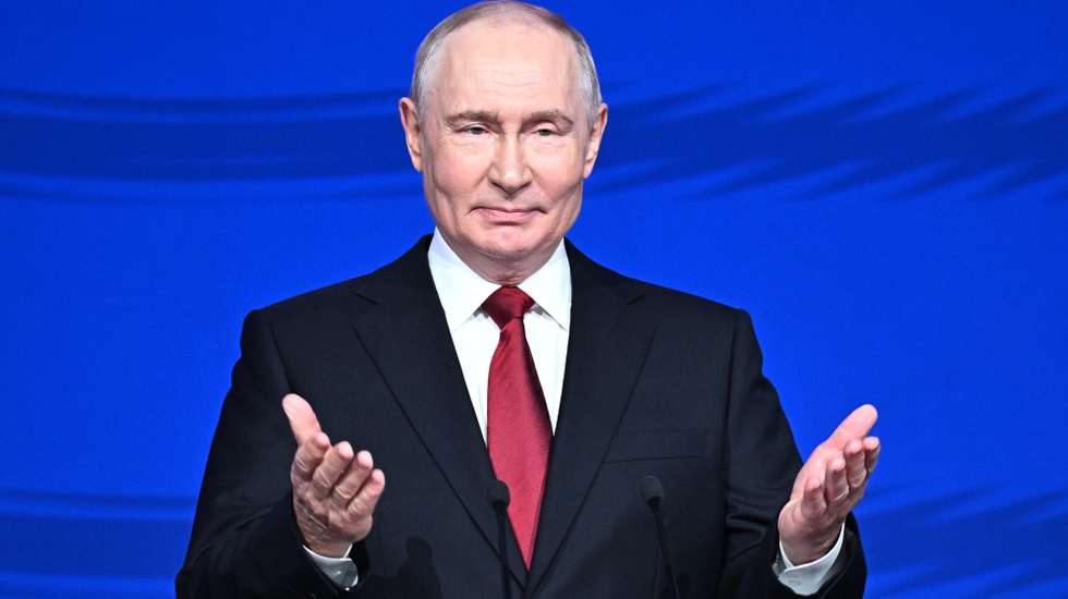 epa13214052 Russian President Vladimir Putin delivers a speech during an event marking the 879th anniversary of the foundation of Moscow, at the Zaryadye Concert Hall, in Moscow, Russia, 05 September 2026.  EPA/SERGEY BOBYLEV/SPUTNIK/KREMLIN / POOL MANDATORY CREDIT
