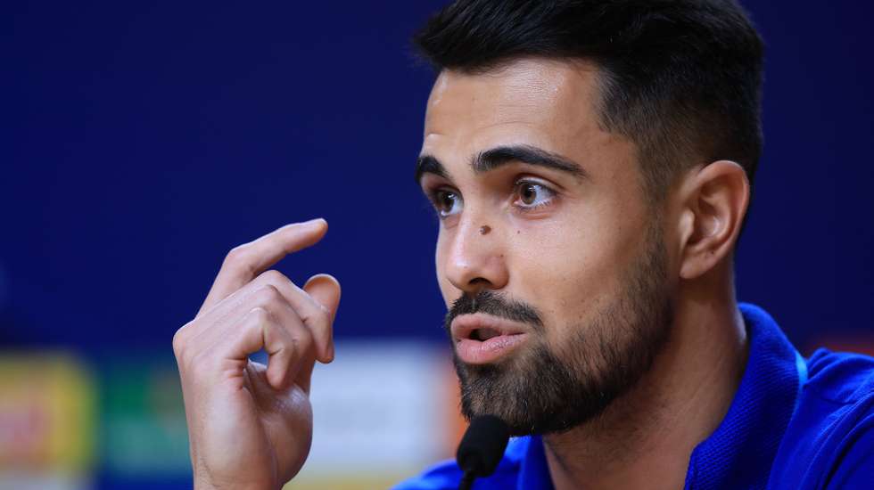 epa11167977 FC Porto player Diogo Costa attends a press conference in Porto, Portugal, 20 February 2024. FC Porto will face Arsenal in the UEFA Champions League Round of 16, 1st leg match on 21 February 2024.  EPA/ESTELA SILVA
