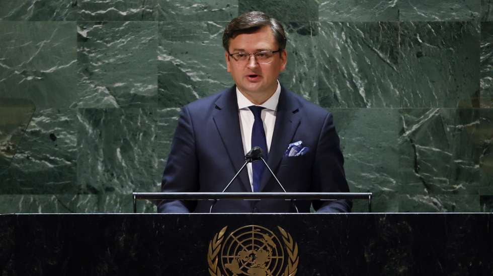 O ministro dos Negócios Estrangeiros da Ucrânia, Dmytro Kuleba