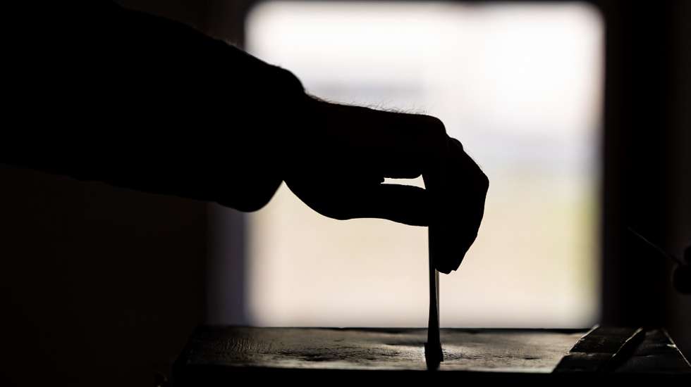 A man casts his ballot for the general elections at a pooling station, in Lisbon, Portugal, 10 March 2024. More than 10.8 million Portuguese are expected to vote to elect 230 deputies to the Portuguese Parliament. Eighteen political forces (15 parties and three coalitions) are running in these elections. JOSE SENA GOULAO/LUSA