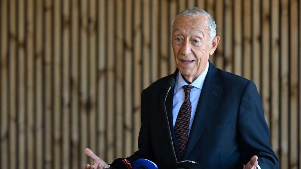 O Presidente da República, Marcelo Rebelo de Sousa, discursa durante a cerimónia de abertura da Oficina da Música que decorreu em Cabeceiras de Basto, 02 de junho de 2024.  FERNANDO VELUDO/LUSA