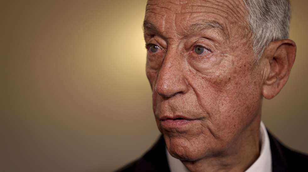 O Presidente da República, Marcelo Rebelo de Sousa, fala aos jornalistas a propósito das eleições dos Estados Unidos da América, no Palácio de Belém em Lisboa, 06 de novembro de 2024. FILIPE AMORIM/LUSA