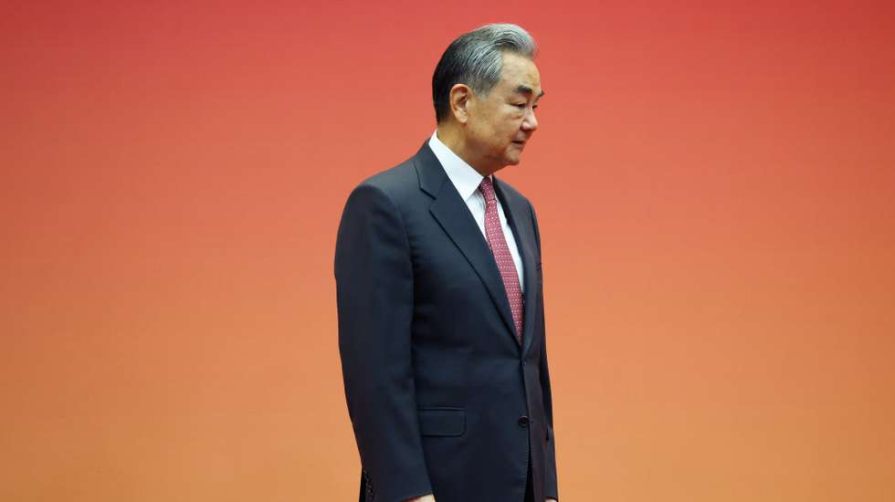epa12969815 China’s Foreign Minister Wang Yi looks on during the presentation ceremony of the Foreign Ministry of China’s Outstanding Diplomat Medal, in Beijing, China, 18 May 2026.  EPA/Maxim Shemetov / POOL