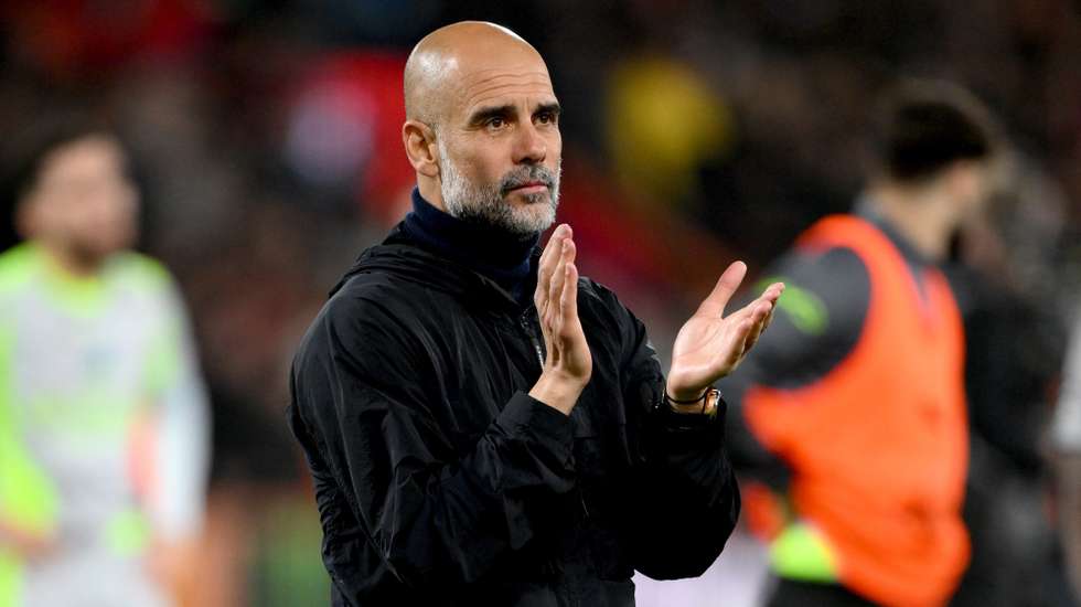 epa12975660 Manchester City manager Pep Guardiola applauds fans after the English Premier League match between AFC Bournemouth and Manchester City in Bournemouth, Great Britain, 19 May 2026. The match ended 1-1 which ended Manchester City's Premier League title hopes.  EPA/DANIEL HAMBURY EDITORIAL USE ONLY. No use with unauthorized audio, video, data, fixture lists, club/league logos, 'live' services or NFTs. Online in-match use limited to 120 images, no video emulation. No use in betting, games or single club/league/player publications.