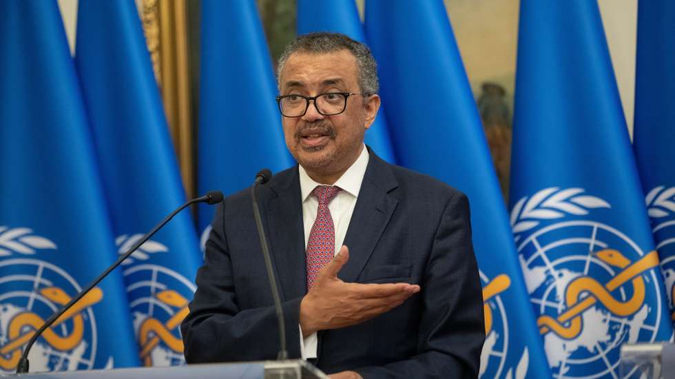 Doretor-geral da OMS Tedros Adhanom Ghebreyesus