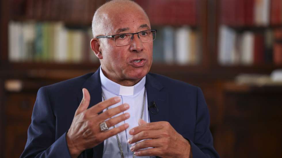O patriarca de Lisboa, Rui Valério, em entrevista à Agência Lusa na semana em que completa um ano no cargo, Patriarcado de Lisboa, 4 de setembro de 2024. (ACOMPANHA TEXTO DE 12-09-2024) MIGUEL A. LOPES/LUSA