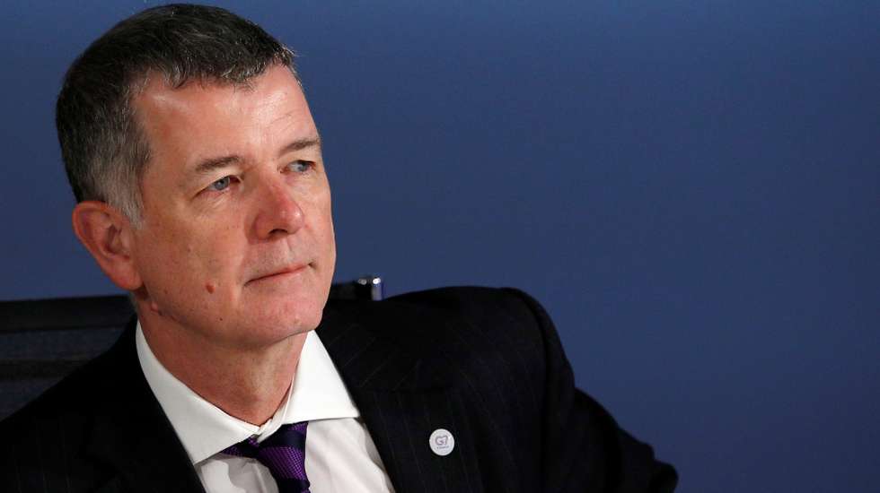 epa07487901 Britain's Political Director Richard Moore attends a working session during the Foreign ministers of G7 nations meeting in Dinard, France, 06 April 2019. The G7 Summit in Biarritz, takes place from 25 to 27 August 2019  EPA/STEPHANE MAHE / POOL  MAXPPP OUT